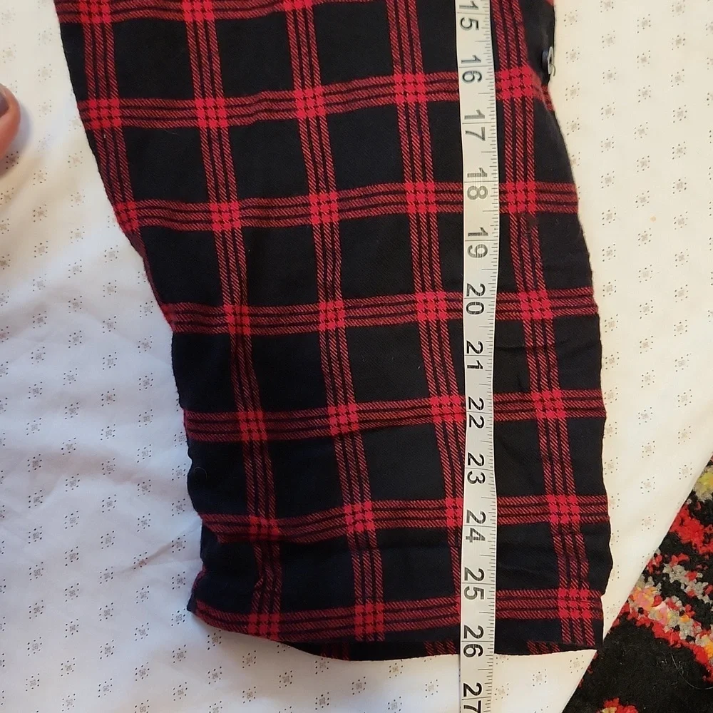 Torrid plus sz Buffalo plaid brushed flannel Drape front kimono sz 5X - Picture 12 of 12